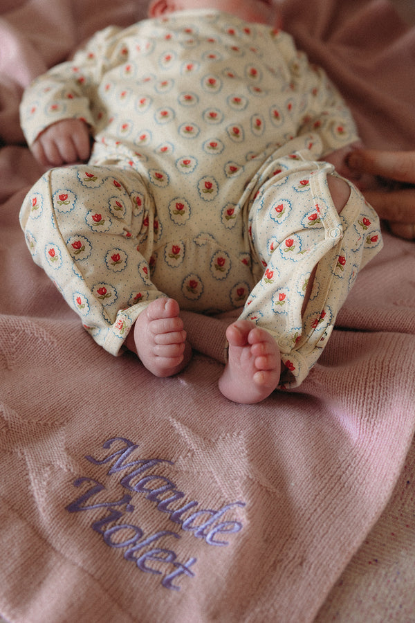 Cashmere Baby Blanket, Rose Pink
