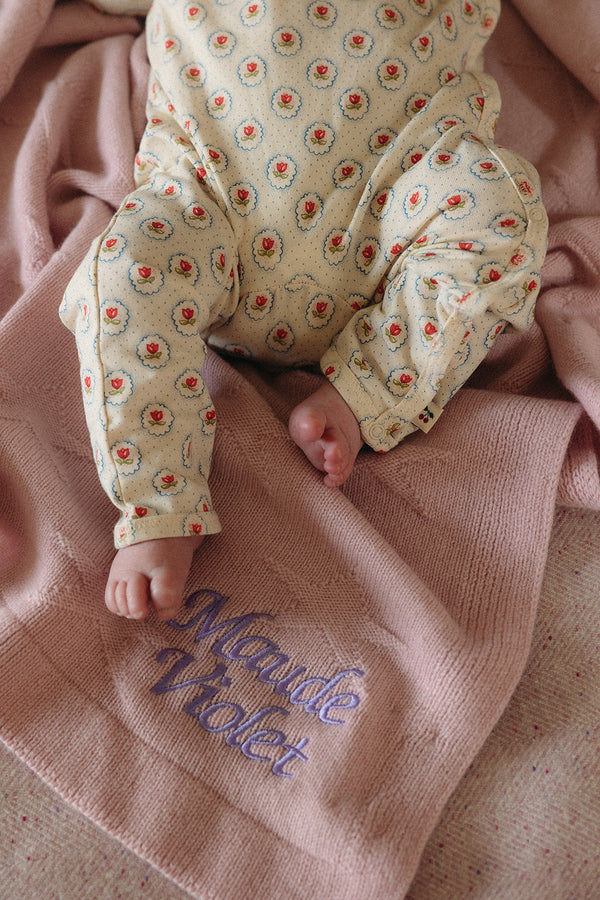 Cashmere Baby Blanket, Rose Pink