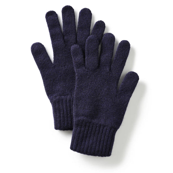 Women's Cashmere Gloves, Navy