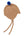 Cashmere Baby Bonnet, Pecan with Titanic Pom
