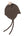 Cashmere Baby Bonnet, Pepperpot with Hessian Pom