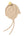 Cashmere Baby Bonnet, Alabaster with Lemon Pom
