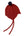 Cashmere Baby Bonnet, Brunette with Blackberry Pom