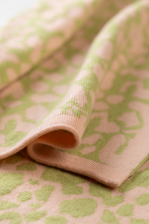 Cashmere Leopard Baby Blanket, Rose Beige + Halkidiki