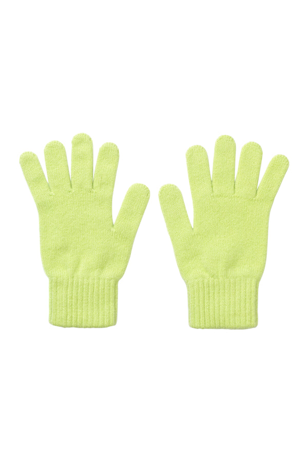 Women's Cashmere Gloves, Limelight