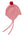 Cashmere Baby Bonnet, Dusky Pink + Chianti Pom