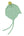 Cashmere Baby Bonnet, Cool Mint with Halkidiki Pom