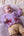 Baby + Children's Bow Motif Cashmere Cardigan, Lupin + Chianti