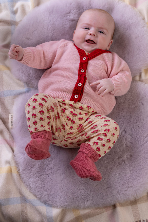 Cashmere Baby Bootees, Venetian Rose