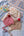 Cashmere Baby Bonnet, Dusky Pink + Chianti Pom