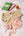 Cashmere Baby Bonnet, Peach with Lupin Pom