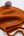 Cashmere Baby Bonnet, Ginger with Lupin Pom
