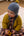 Cashmere Baby Bonnet, Mermaid with Gold Dust Pom