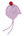 Cashmere Baby Bonnet, Lupin with Chianti Pom