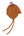 Cashmere Baby Bonnet, Toffee with Lupin Pom
