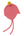 Cashmere Baby Bonnet, Venetian Rose with Gold Dust Pom