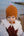 Cashmere Baby Bonnet, Ginger with Lupin Pom