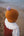 Cashmere Baby Bonnet, Ginger with Lupin Pom