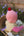 Cashmere Baby Bonnet, Dusky Pink + Chianti Pom