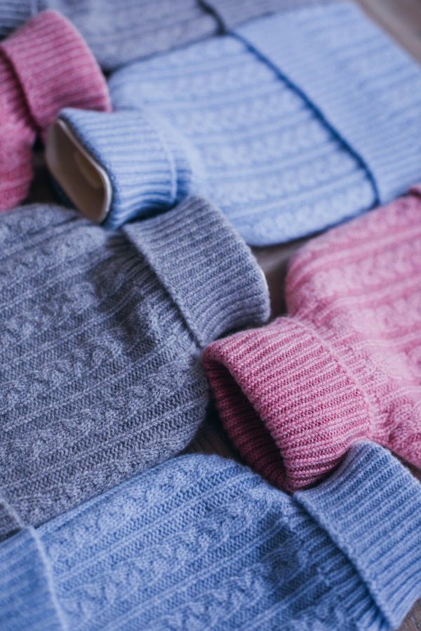 Hot Water Bottle, Spa Blue