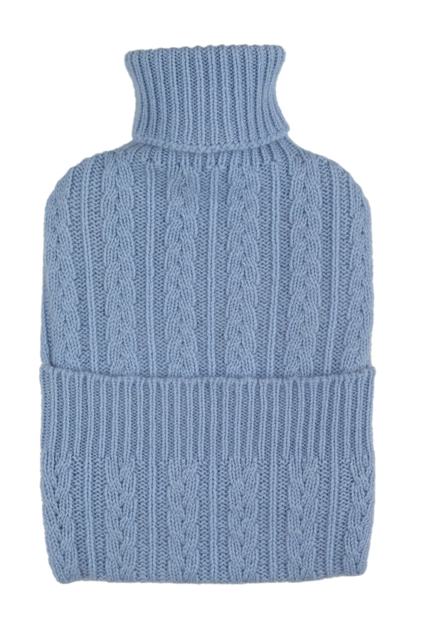 Rosie Sugden Cashmere’s Hot Water Bottle in Spa Blue