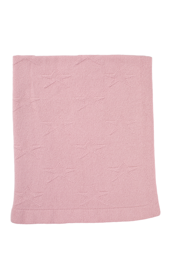 Rosie Sugden Cashmere’s Baby Blanket in Rose Pink